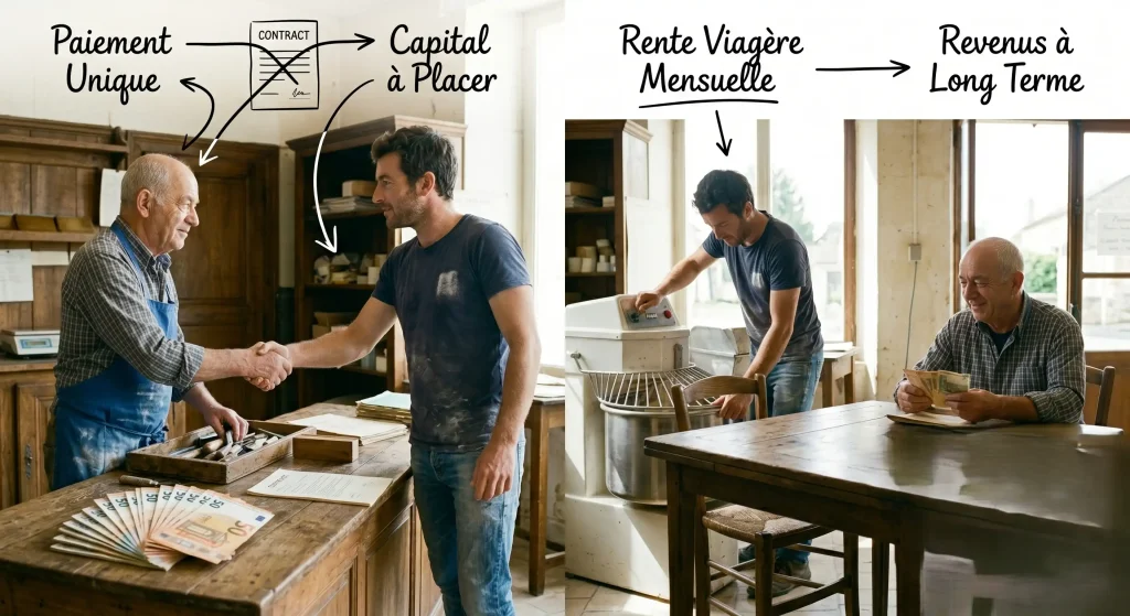 viager professionnel ou vente